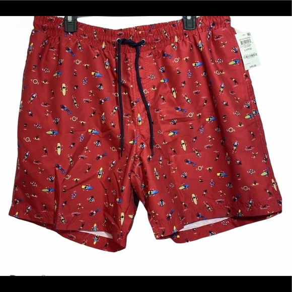 CLUB ROOM Swimwear Surfing Swim Trunks Short - Picture 3 of 8